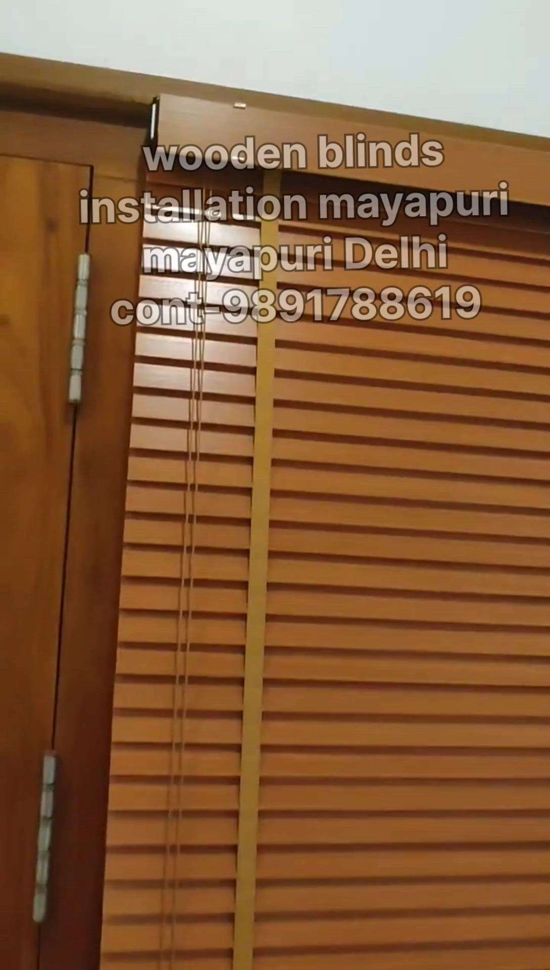 cordless faux wood blinds installation// alltipe windows blinds making mayapuri Delhi 9891788619