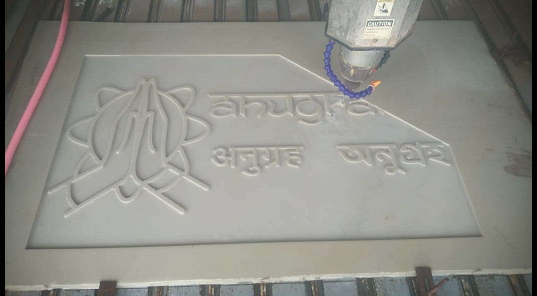 CNC work Gwalior mein stone
size 2.5,x,4 , deep 8mm, 
thiknis 30.mm
