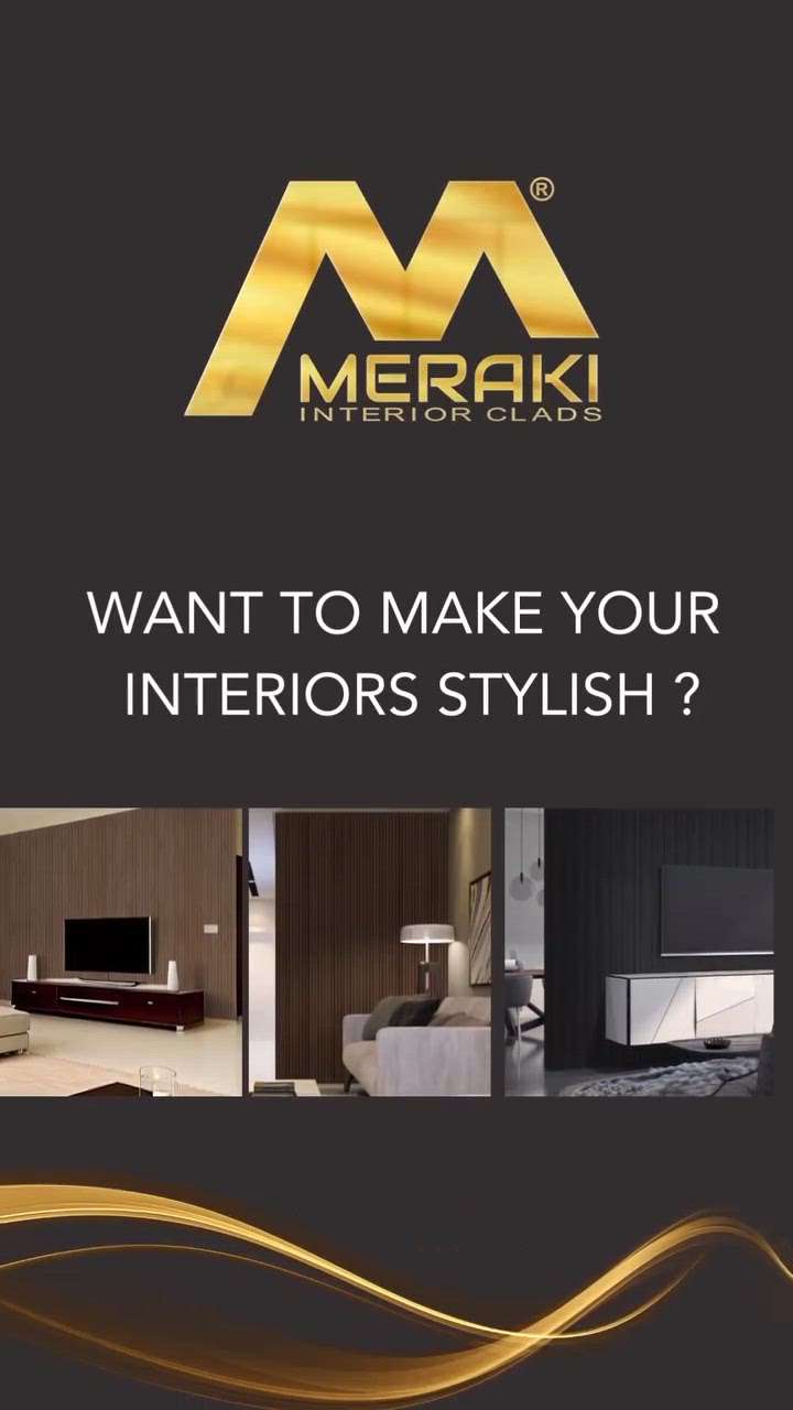Turn your interiors into something so stylish & unique with Meraki Interior Cladding!🌟
For enquiries contact 7907805100

 #MERAKI #InteriorDesigner #HomeDecor #cladding #louver #louverpanel #wallpannel #LivingroomDesigns