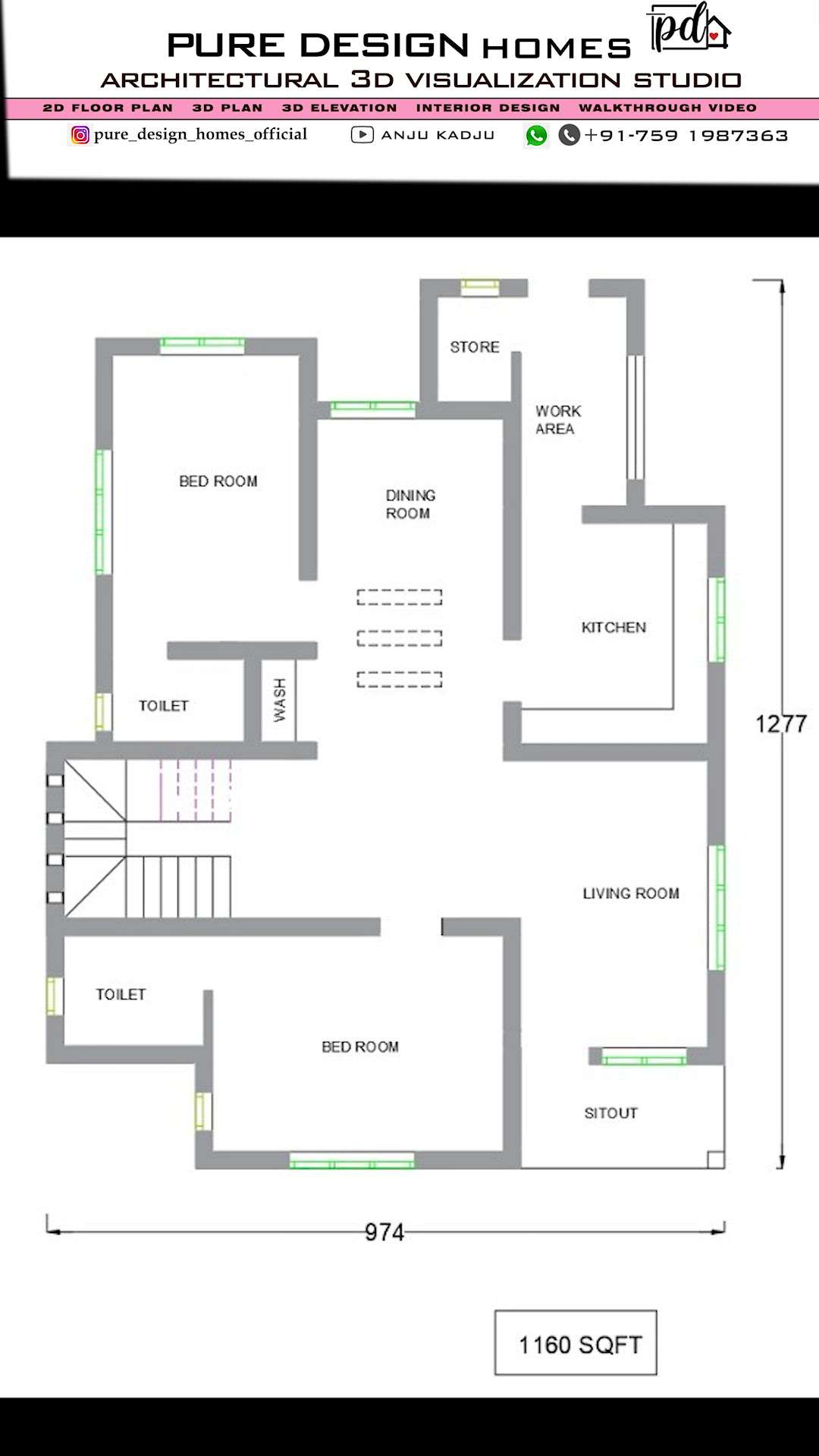 introducing premium quality 3d floor plan / interior design concept
 #3DPlans #3Dfloorplans #InteriorDesigner #Architectural&Interior #interiordesign
