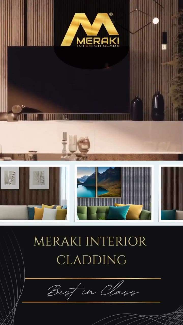 Elevate your space with Meraki Interior Clads/Louver Panels.
✅Low Maintenance
✅Water-Proof 
✅Scratch Resistant

For enquiries contact 7907805100
 #MERAKI  #cladding #louverspanel #louver #InteriorDesigner