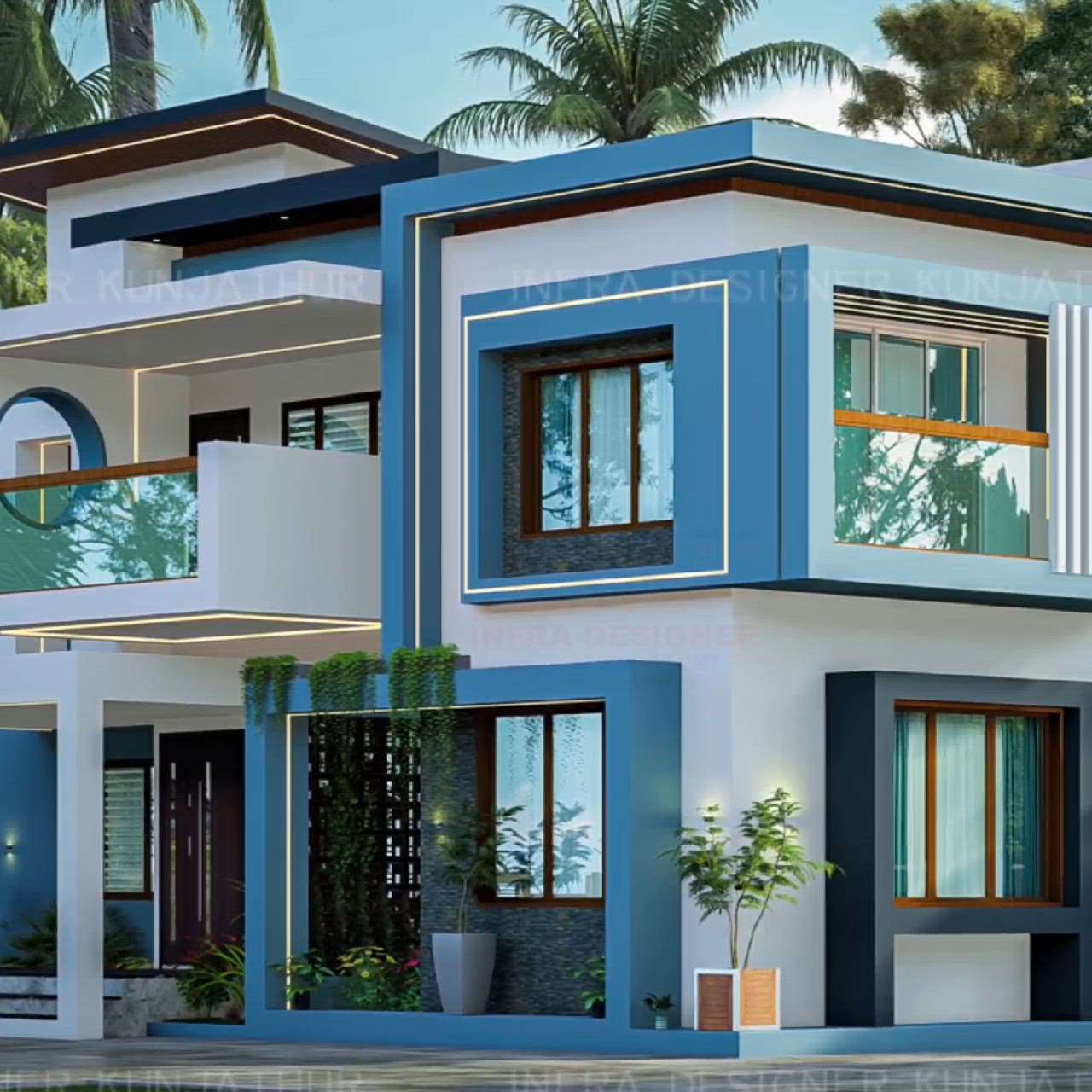 #exteriordesigns #ContemporaryHouse #3dmodeling 
#KeralaStyleHouse