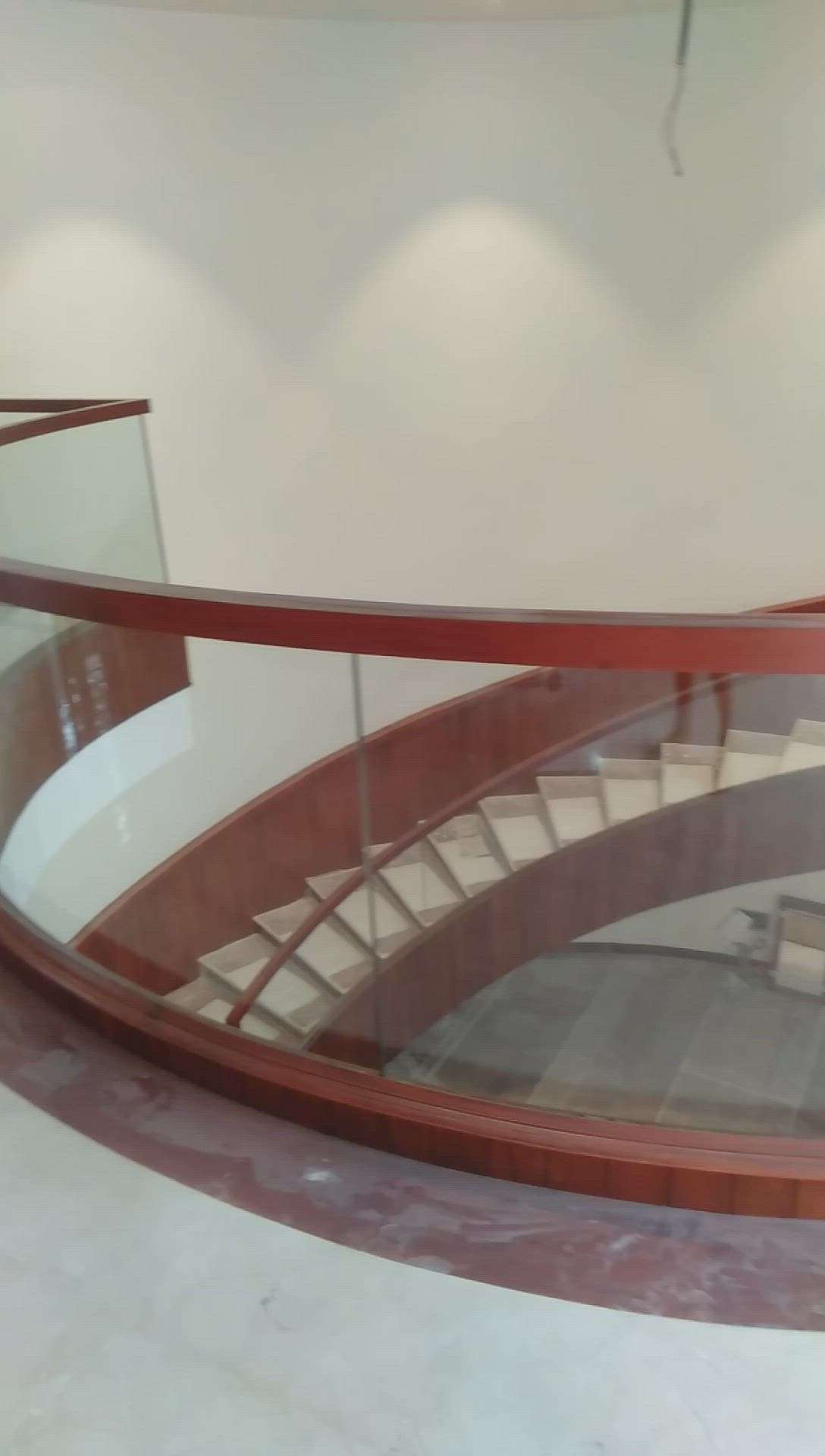 #staircase wooden glass