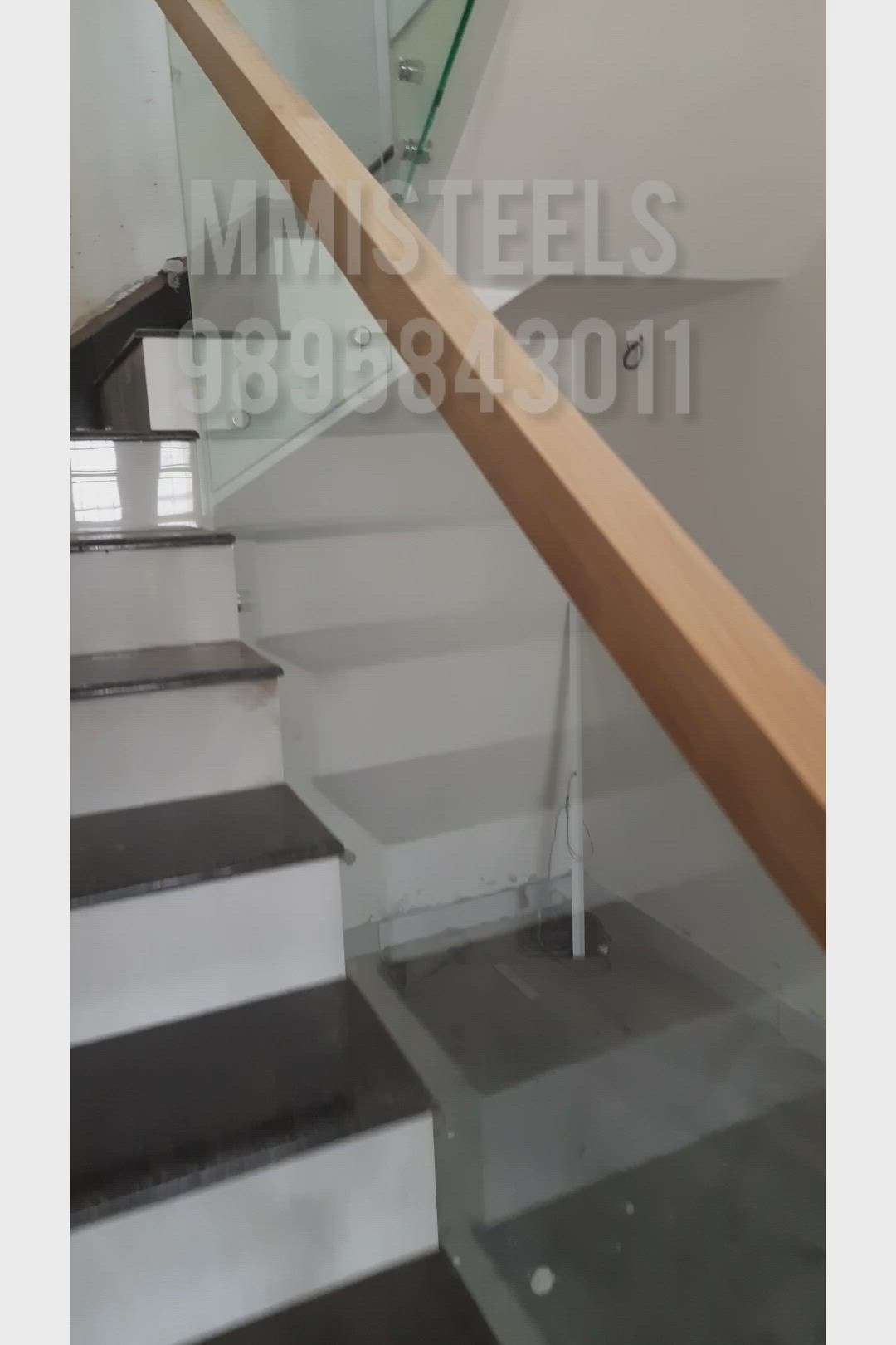 #handrail  #woodenhandrails  # #GlassHandRailStaircase  #stair  #homedream  #handrail  #fabrication  #wood+ss+glass  #ssrailngs  #ss_wrok  #LivingRoomPainting