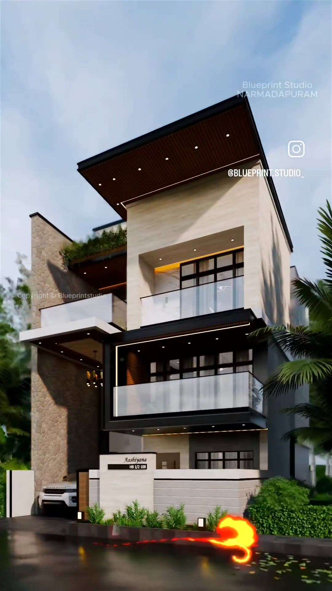 Proposed Residential Project by Blueprint Studio.
.
Location : Narmadapuram
Plot : 20x50
.
#HouseDesigns #exteriors #architecturedesigns #hoshangabad #bhopal #5BHKHouse #luxuryvillas #luxurydesign #villa_design #villa