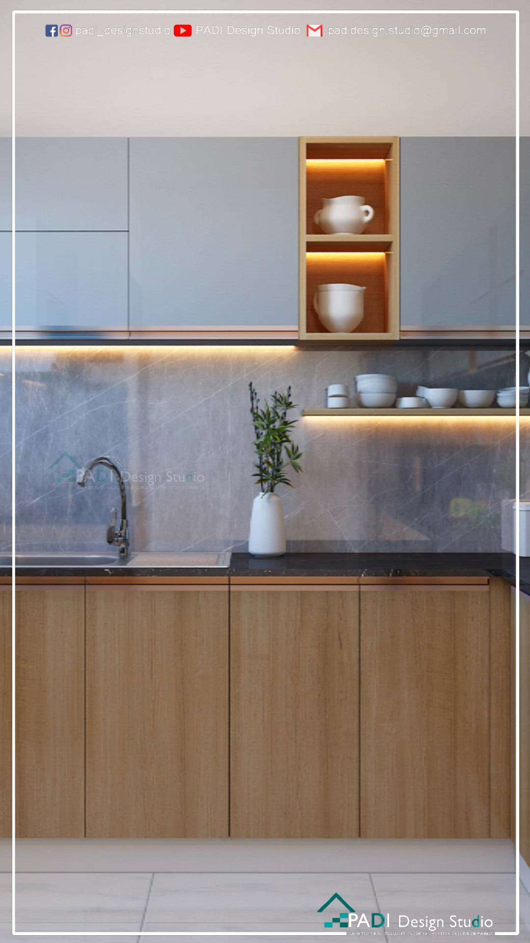 Modular Kitchen Design #InteriorDesigner  #ModularKitchen #homeinteriordesign #kitchenrender #Render #kitchen3d #3D #keralakitchen #kitchen #KitchenDesigns