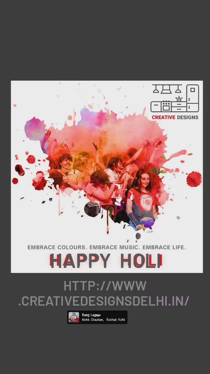 wish you a very happy and special wali Holi to all of you ❤️ #color  #ModularKitchen  #BedroomDecor  #InteriorDesigner