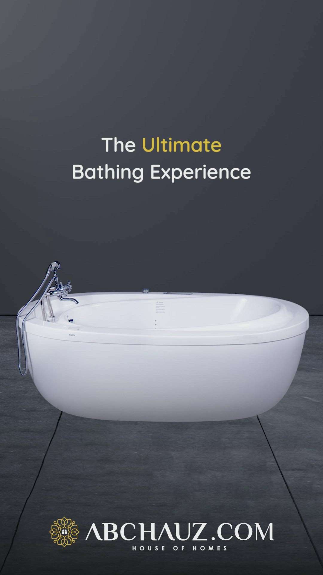 Step into a world of relaxation with our luxurious bathtub!

#abchauzindia #ABCGroup #homeconstruction #toilets #bathtub #sanitarywares #bathroomfittings #bathroomdesign #interiordecor