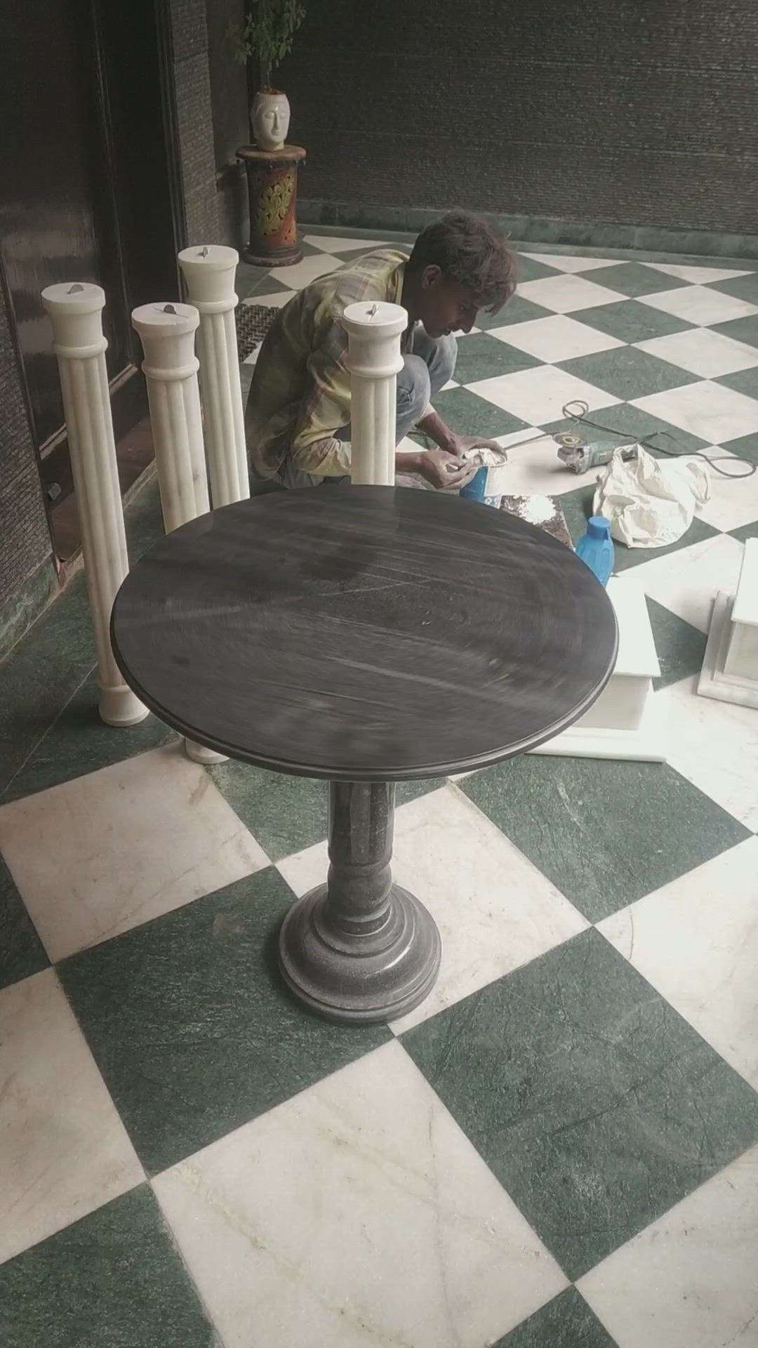 revolving round table.
all types marble available.
for more information WhatsApp.9710053652.
 #kolopost  #viral2022  #viralreels  #Marblequarry  #sangemarmarmarble  #SandStone  #marblegranite  #koloapp