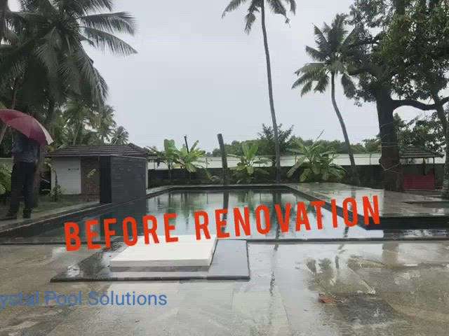 Swimming pool Renovation work completed in  #GeoHolidayHome cherai #Swimmingpoolworks