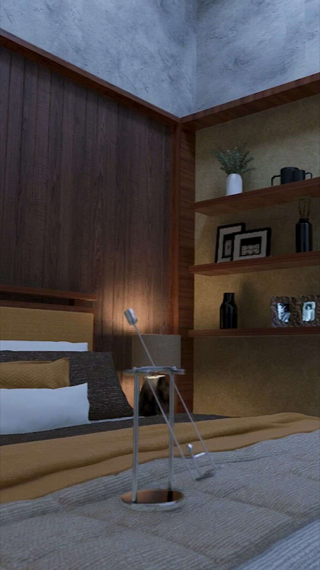 Bedroom animation ❤️❤️   #interior #walkthrough #3dmodeling #3danimationvideo #InteriorDesigner #3dvisualisation