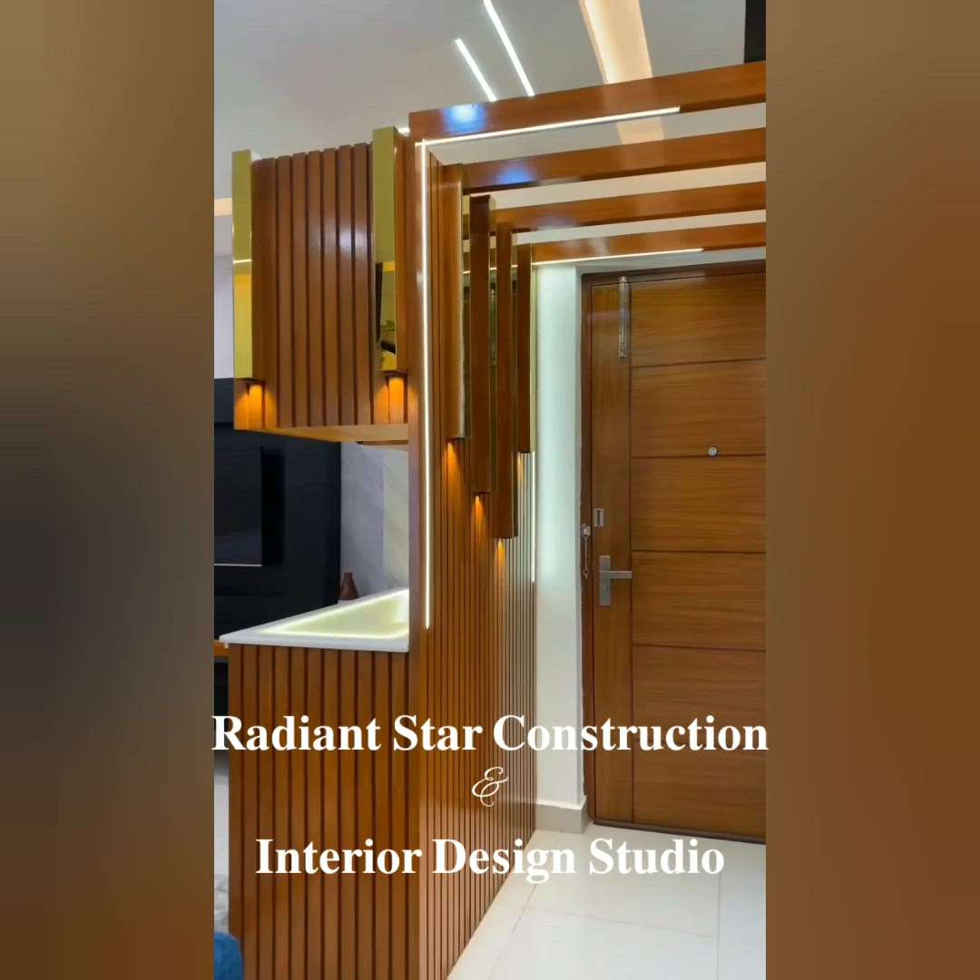 "Experience the warmth and beauty of our carefully curated home interiors."
Ring us up! 
 #radiantstarconstruction  #LUXURY_INTERIOR  #WALL_PANELLING  #Sofas  #FalseCeiling
