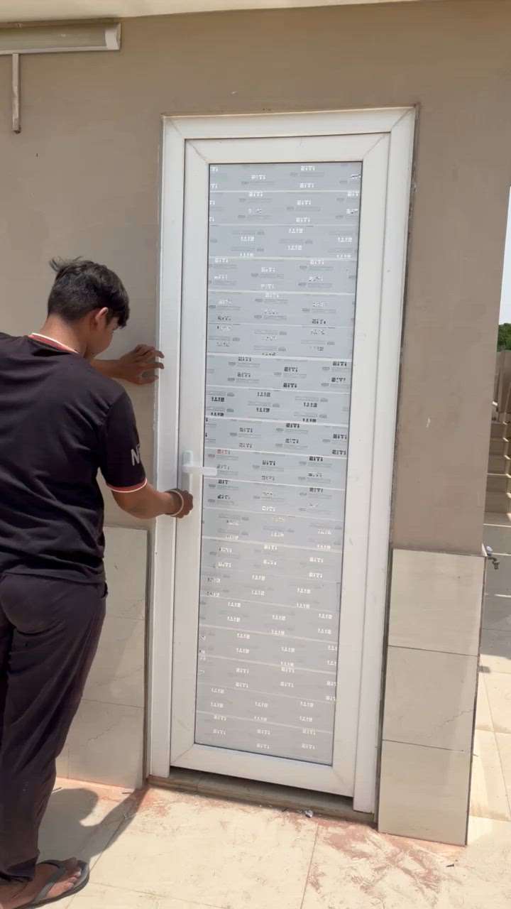Store door  with upvc panel