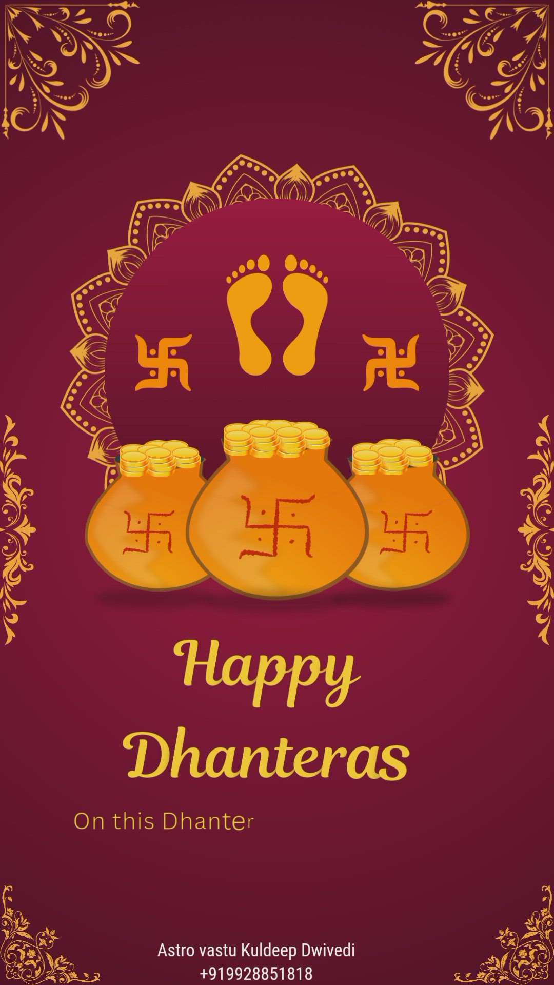 Happy dhanteras
.
.
#diwalicelebration #Dhanteras #dipawali #diwalilights #diwali2023  #bestastrologer_in_udaipur #vastutips #horoscope #vastushastra #astrologerkuldeep