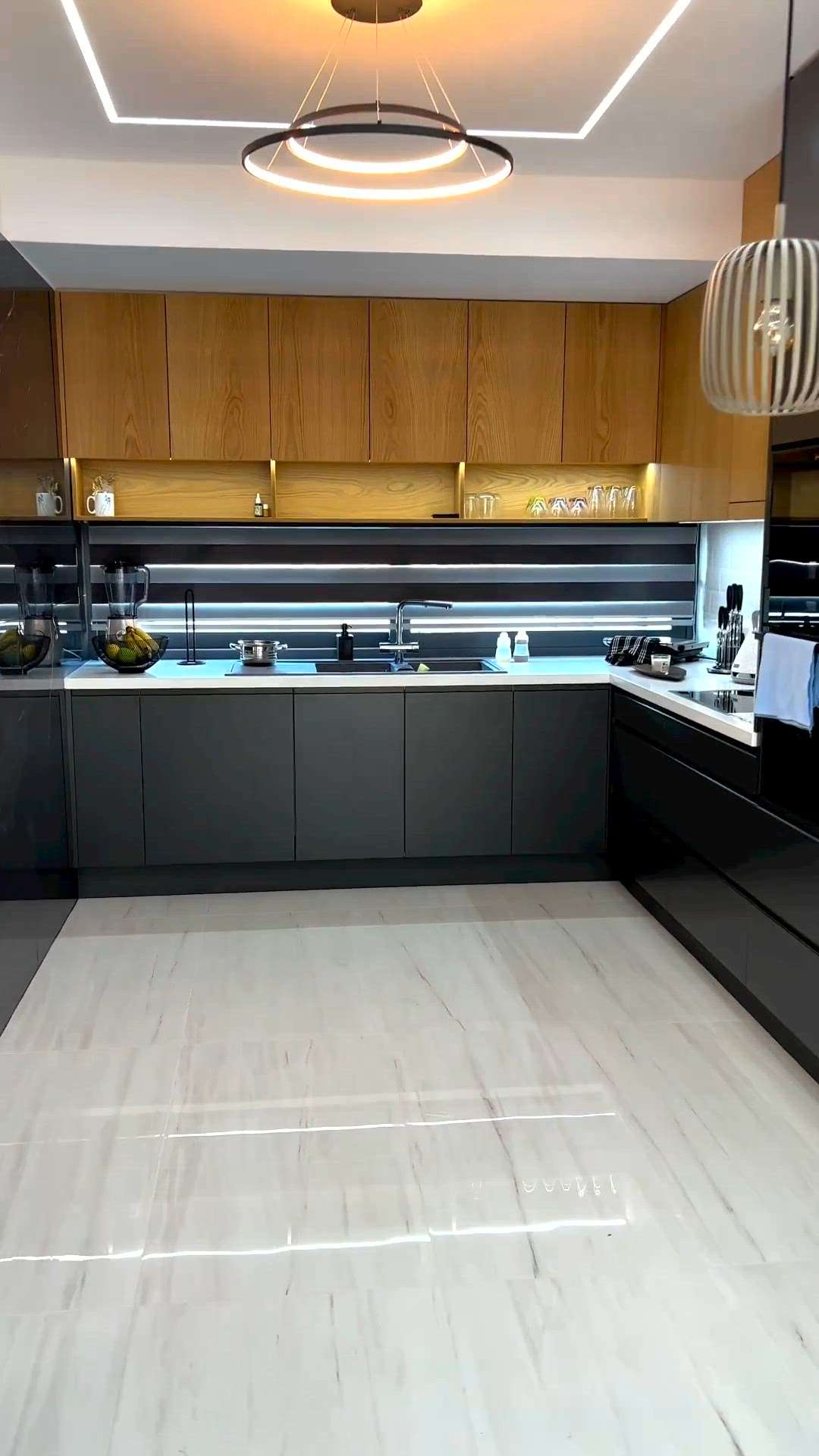 modular kitchen  multty wood with mica offer prize not chimminy hobe  extra storage 
extra charge