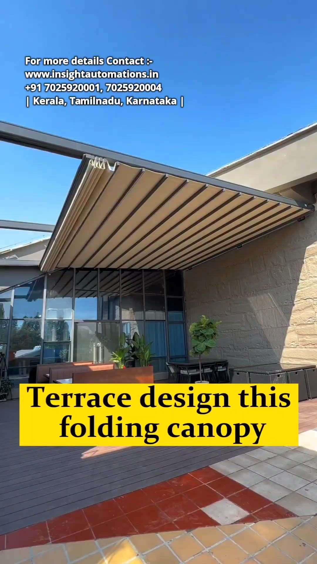 sliding canopy #roof #HomeAutomation #HomeAutomation