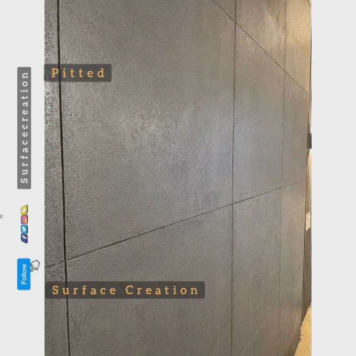 pitted
 #surfacecreation  #WallDesigns  #walltexture #WallDecors  #calcecruda  #Architectural&Interior  #LUXURY_INTERIOR  #wallartwork  #HomeDecor #homeinterior  #decorative  #decorative