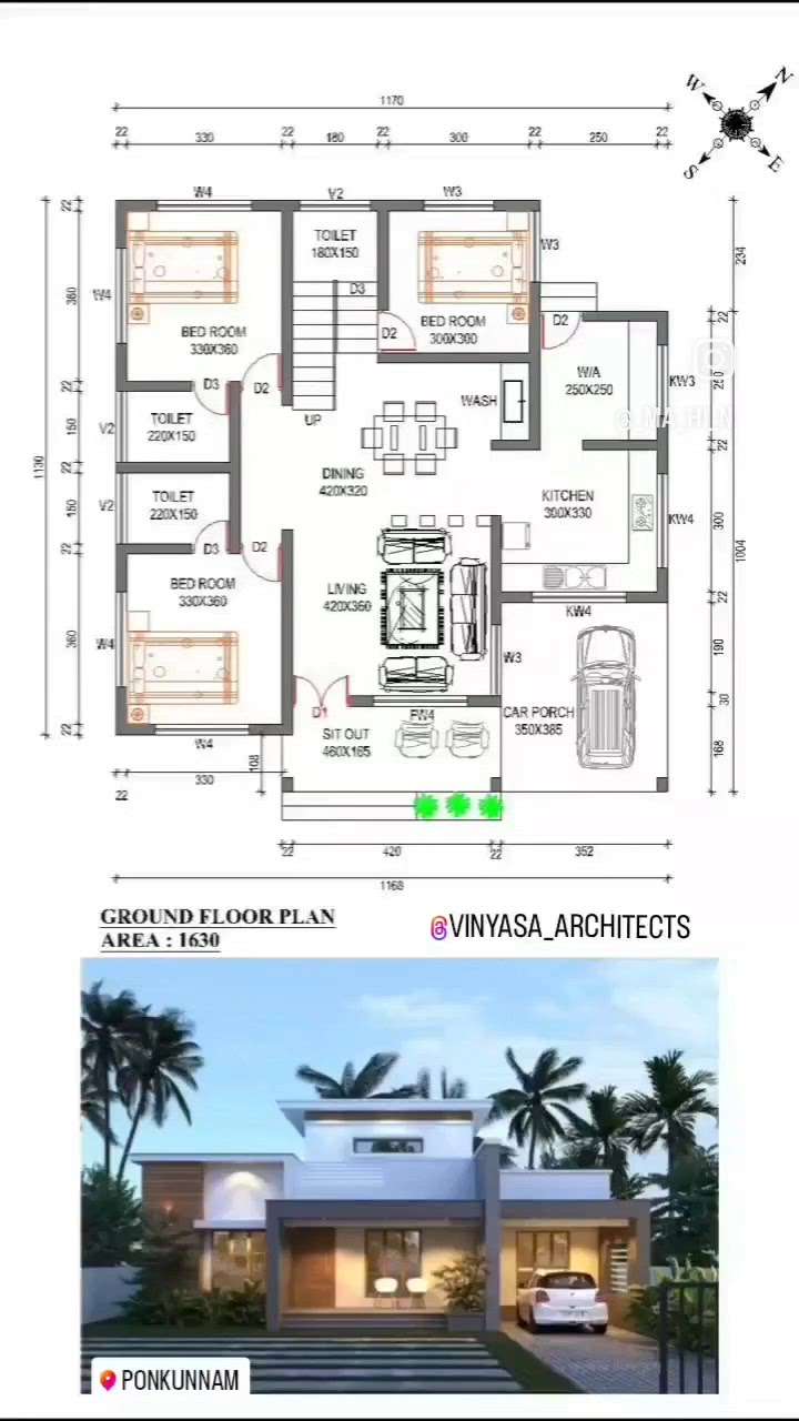 If there's a plan... there's a way to your dream home..🏠#FloorPlans #3d #worked #ongoing #3BHKHouse  #3BHKPlans #architecturedesigns #KeralaStyleHouse  #SingleFloorHouse #HouseDesigns