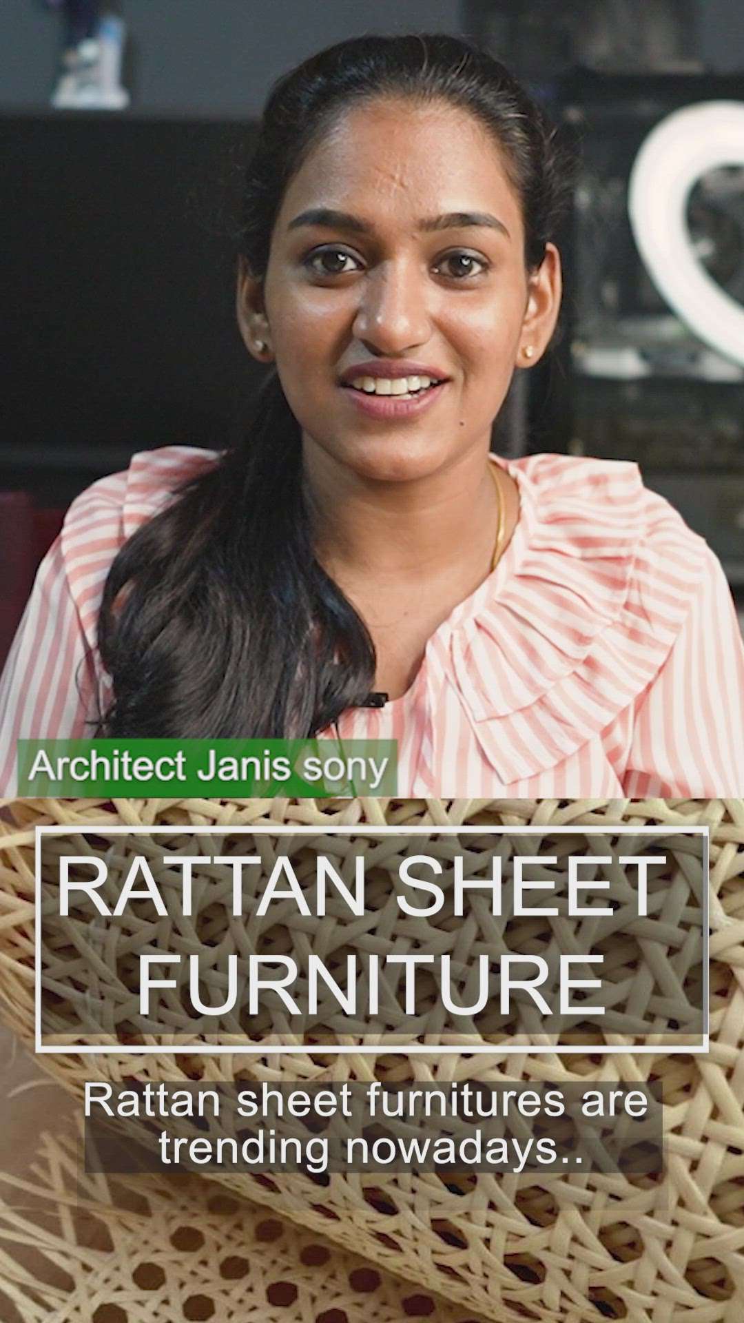 know the material : rattan sheet
 #rattanfurniture  #InteriorDesigner  #architectjanissony  #Architectural&Interior  #keralabudgethomes  #budgethomeplan