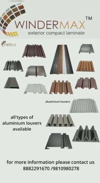 aluminium louvers for exterior wall cladding 9810750628