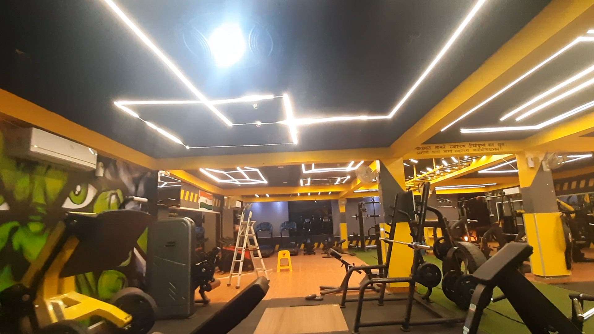 #gym interior 
profile light  call 96601 51394
