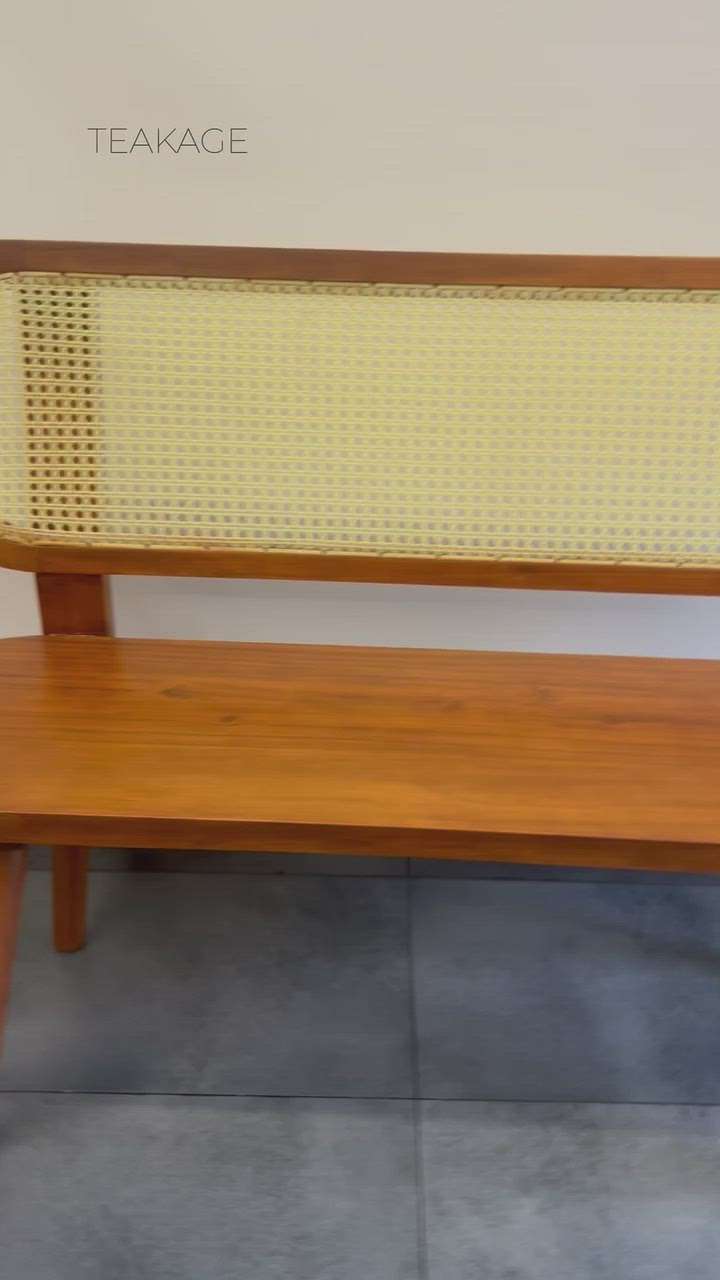 Wooden cane bench   #canefurniture  #furnitures  #manufacturer  #keralastyle  #kerlatreditional