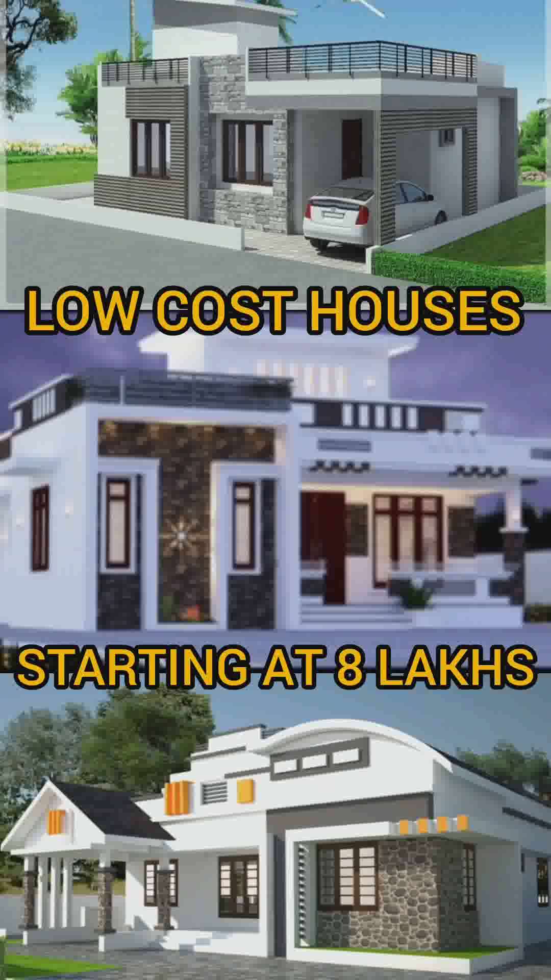 low cost houses starting at 8 lakhs  #lowbudget #lowbudgethousekerala #8lakhs
#hoisedesign