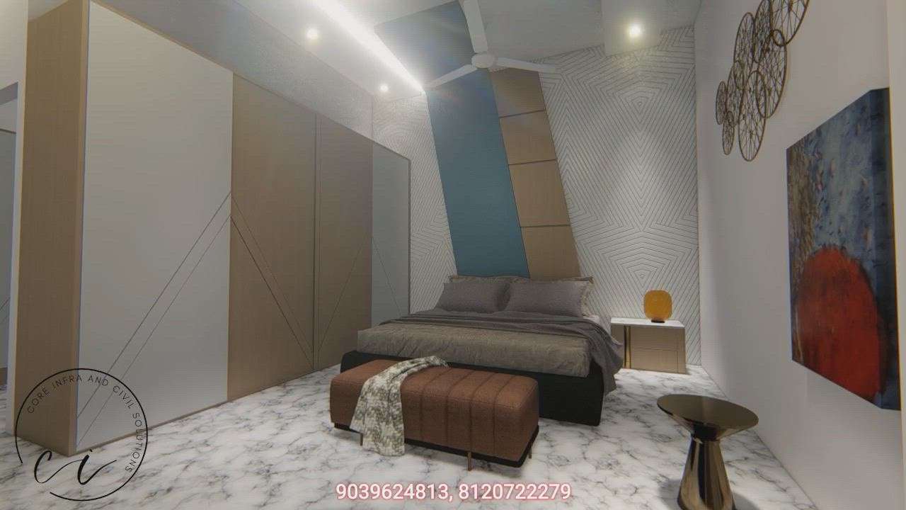 Walkthrough of Bedroom with attached Bathroom 😀
#InteriorDesigner #walkthrough_animations #CivilEngineer #templedecor #BedroomDecor #MasterBedroom #KingsizeBedroom