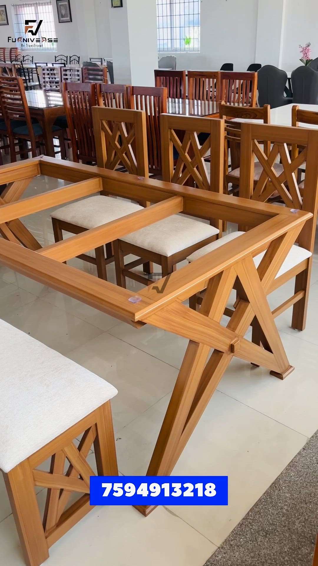 6 Seat Dining Set
Seasoned Mahogany wood
table+3 chairs+1 bench
.
.
 #furniture   #furnituremanufacturer  #HomeDecor  #Palakkad  #kerala  #koloapp