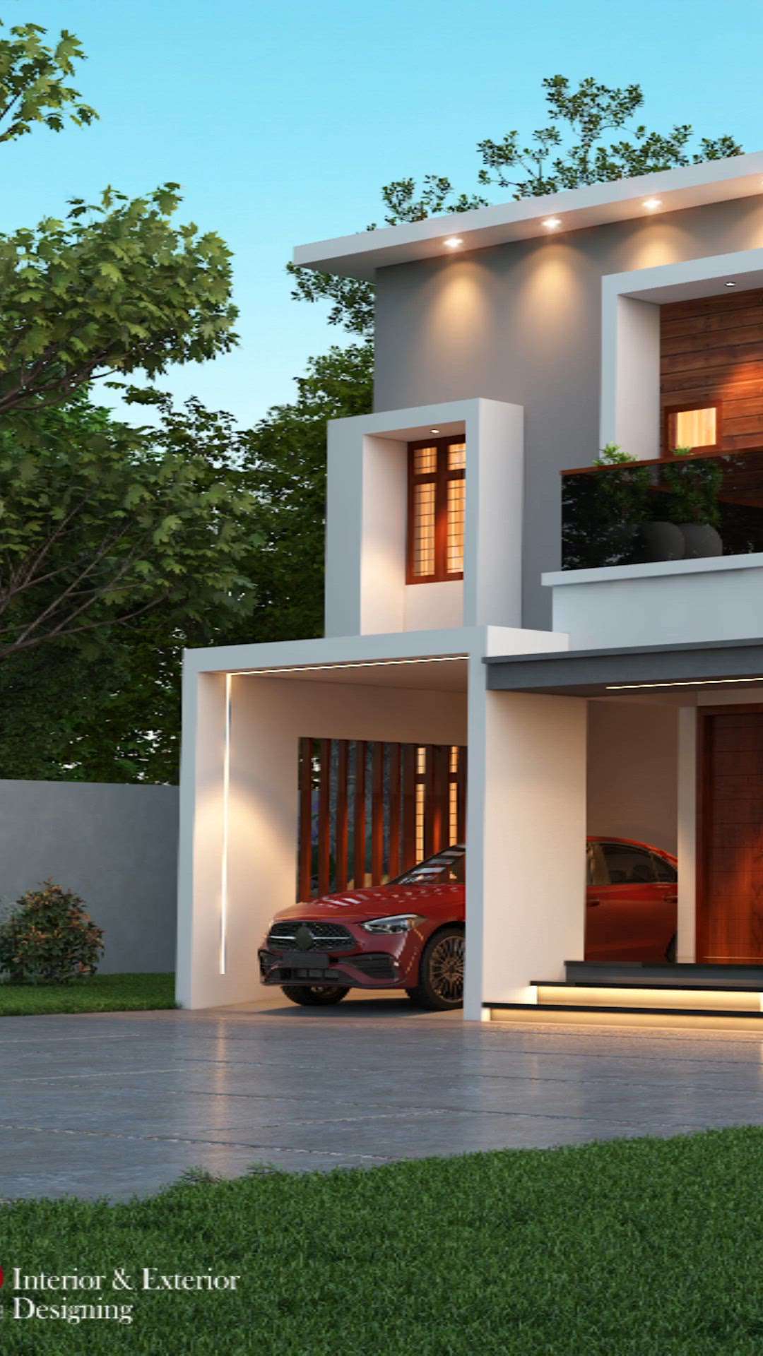 Modern home 3D elevation