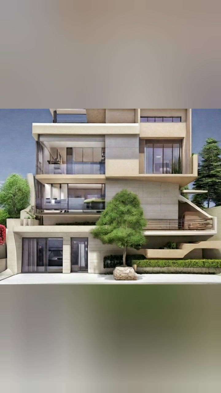 3BHK laxury villa Plan best on aerodynamic Home design
