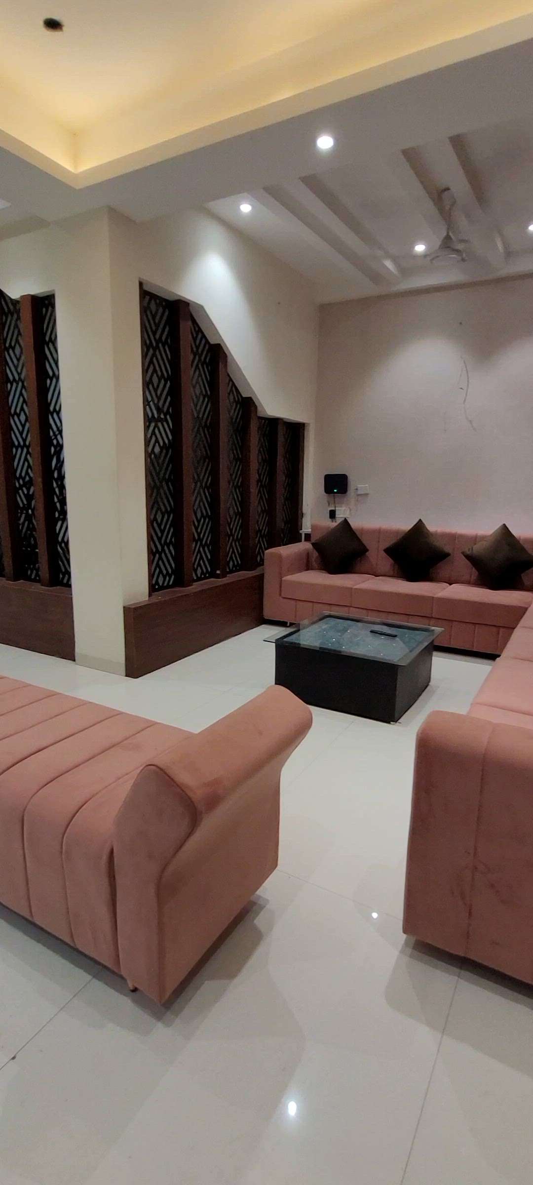 Interior Done right ✅️ 

#Interior #InteriorDesign #SOFA #PANEL #SlidingWindows #Curtains #upholstery #colour