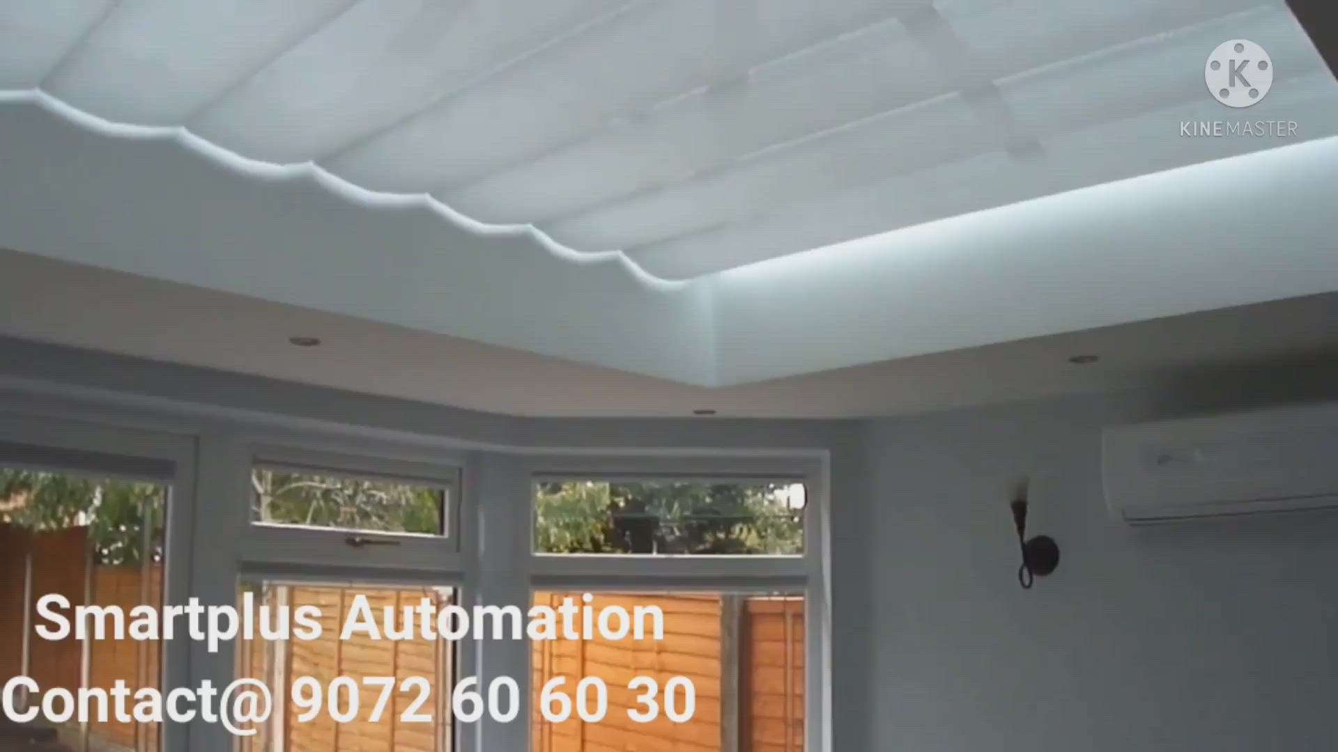 Remote controlled skylight blinds Roman blind.
#remote curtain