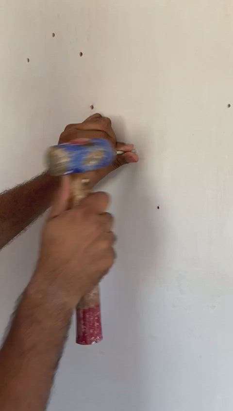 Nail fixing and removing on wall with gypsum plastering is simple and crack free..