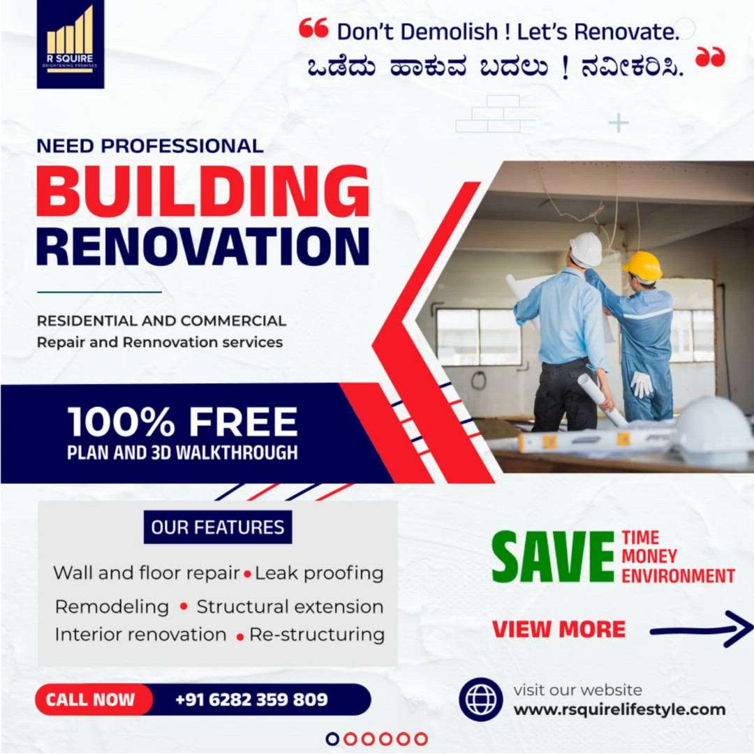 Complete home renovation at just RS 699/SQFT
 #KitchenRenovation #BathroomRenovation #renovations