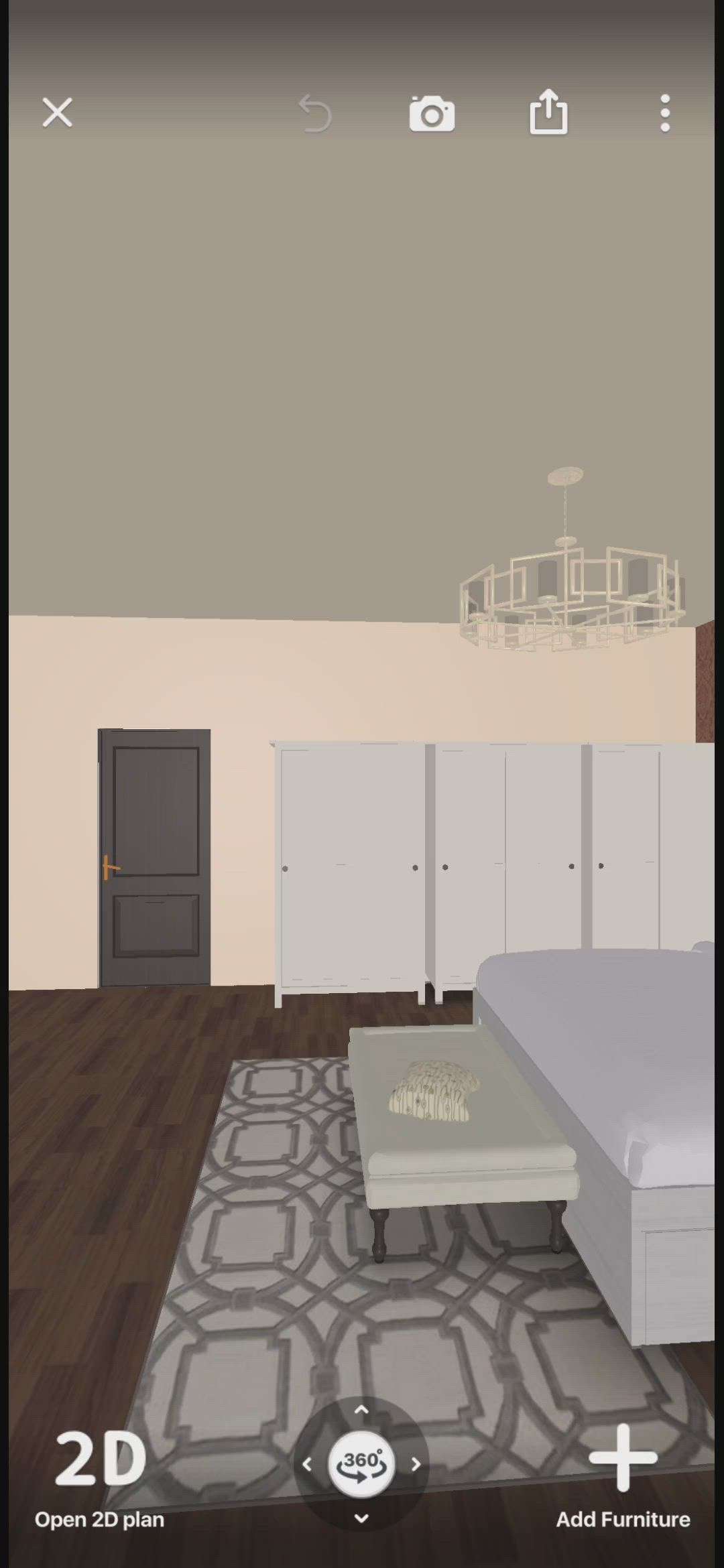 3d render ✨ of a luxury bedroom design 💞