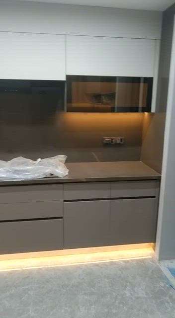 pu High gloss finish modular kitchen