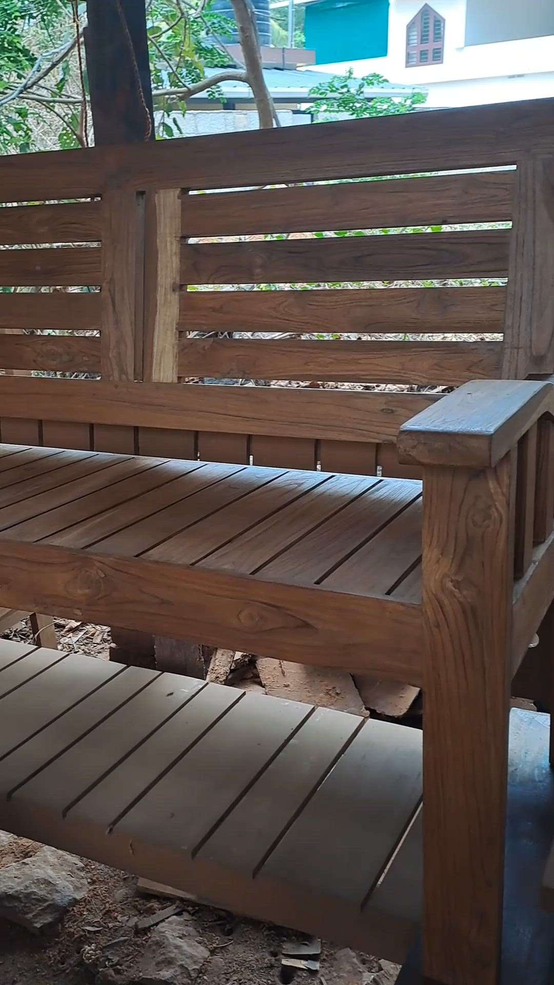 teak wood bench 
 #bench  #teakwood  #teakwoodfurniture  #Homefurniture