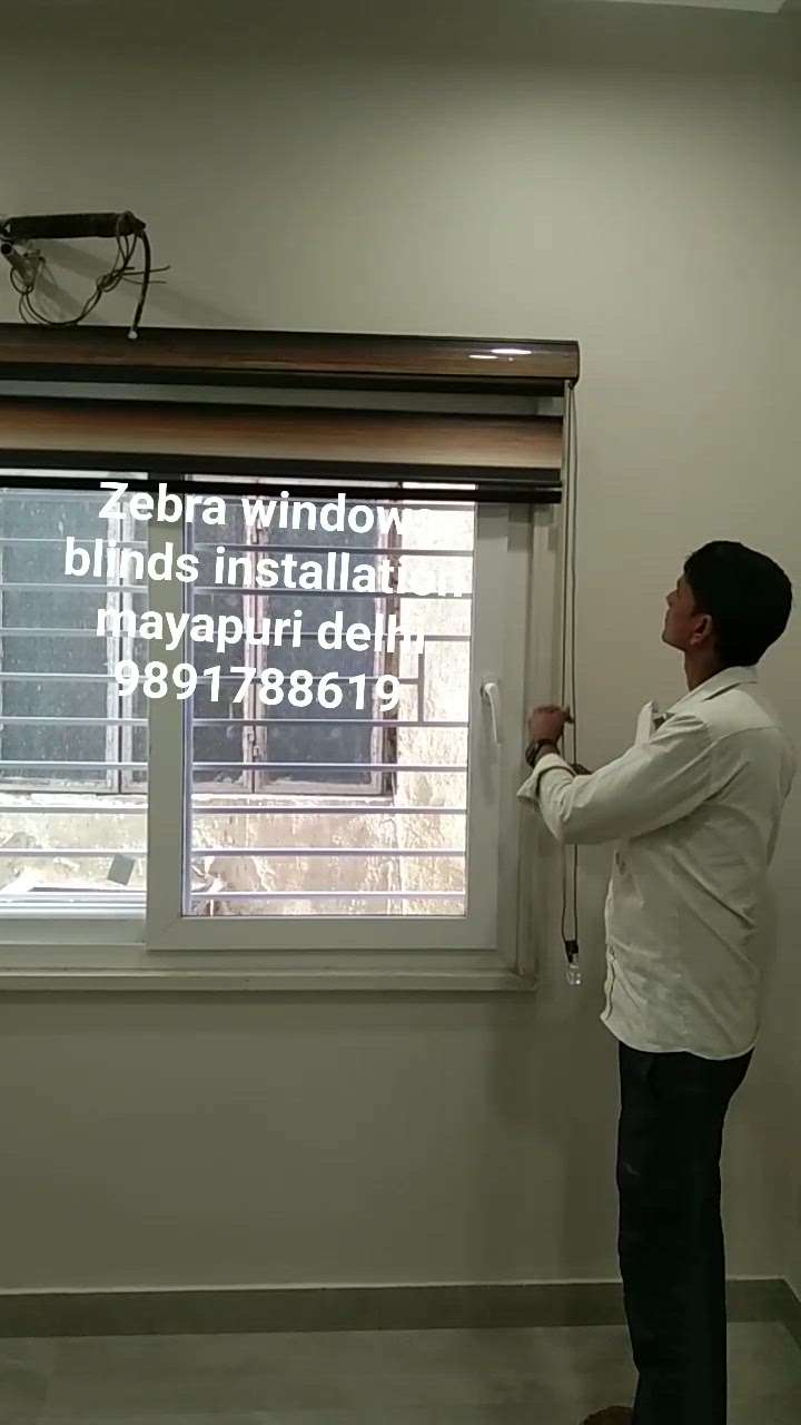 windows roller zebra blinds installation mayapuri delhi contact number 9891 788619