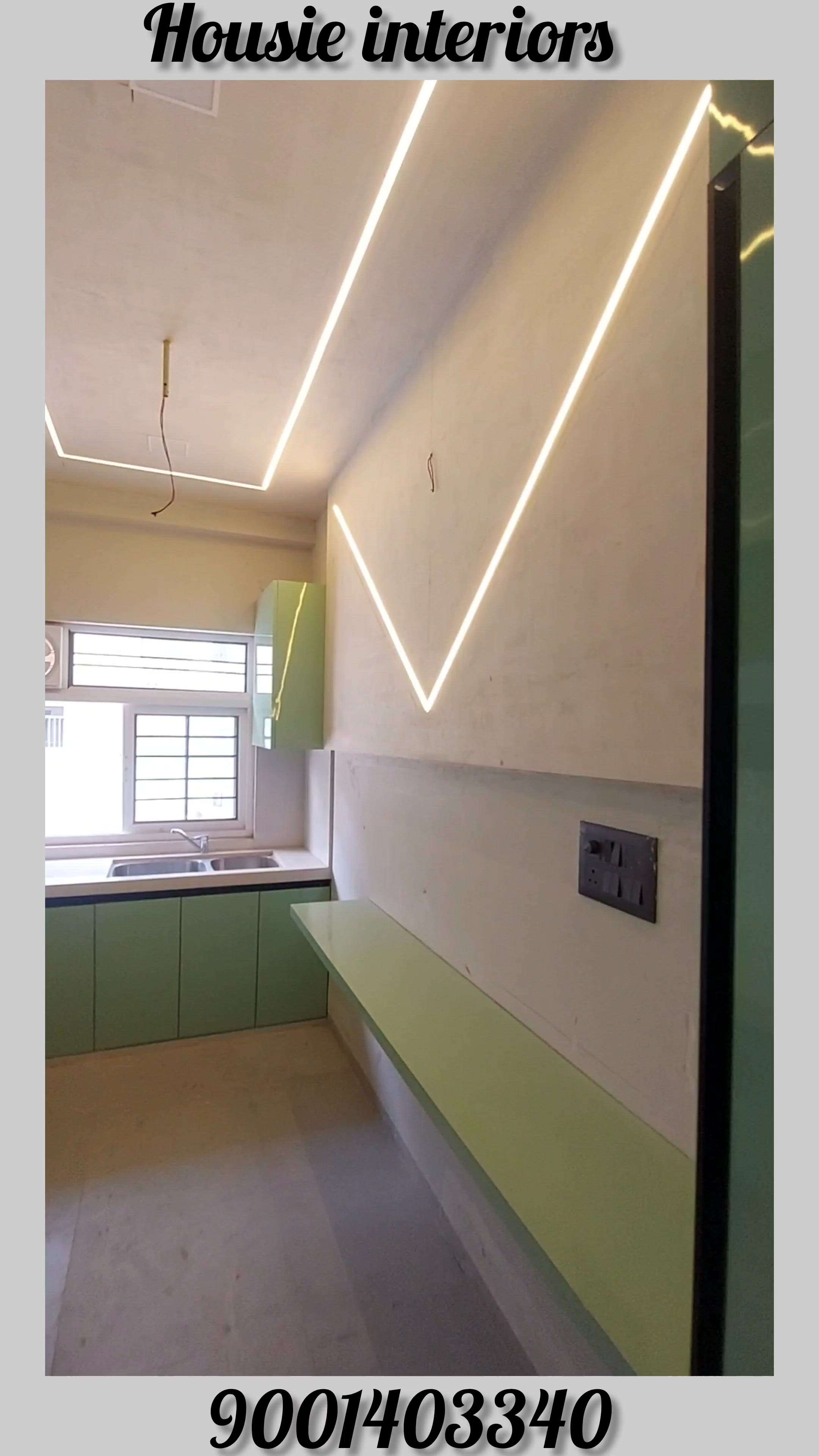 Modular kitchen design 
 #ModularKitchen  #ClosedKitchen  #HouseDesigns  #3d  #koloapp