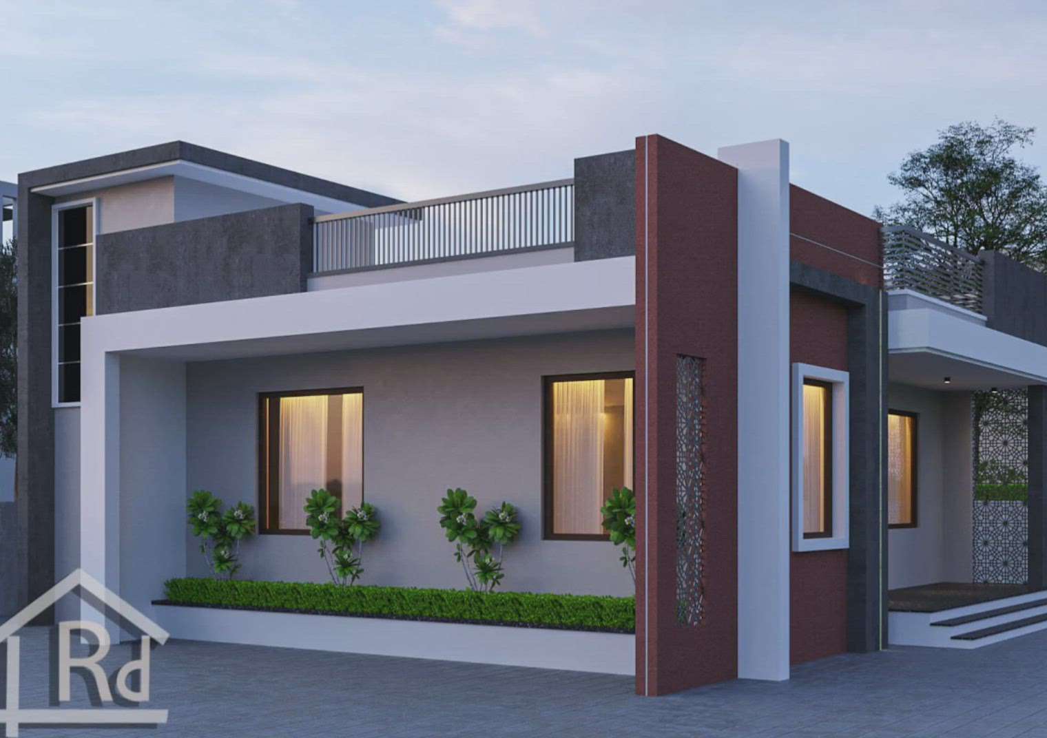 Render Design Studio  #exteriordesigns  #exteriordesing  #ElevationHome  #ElevationDesign  #HouseDesigns  #50LakhHouse  #3dmodeling