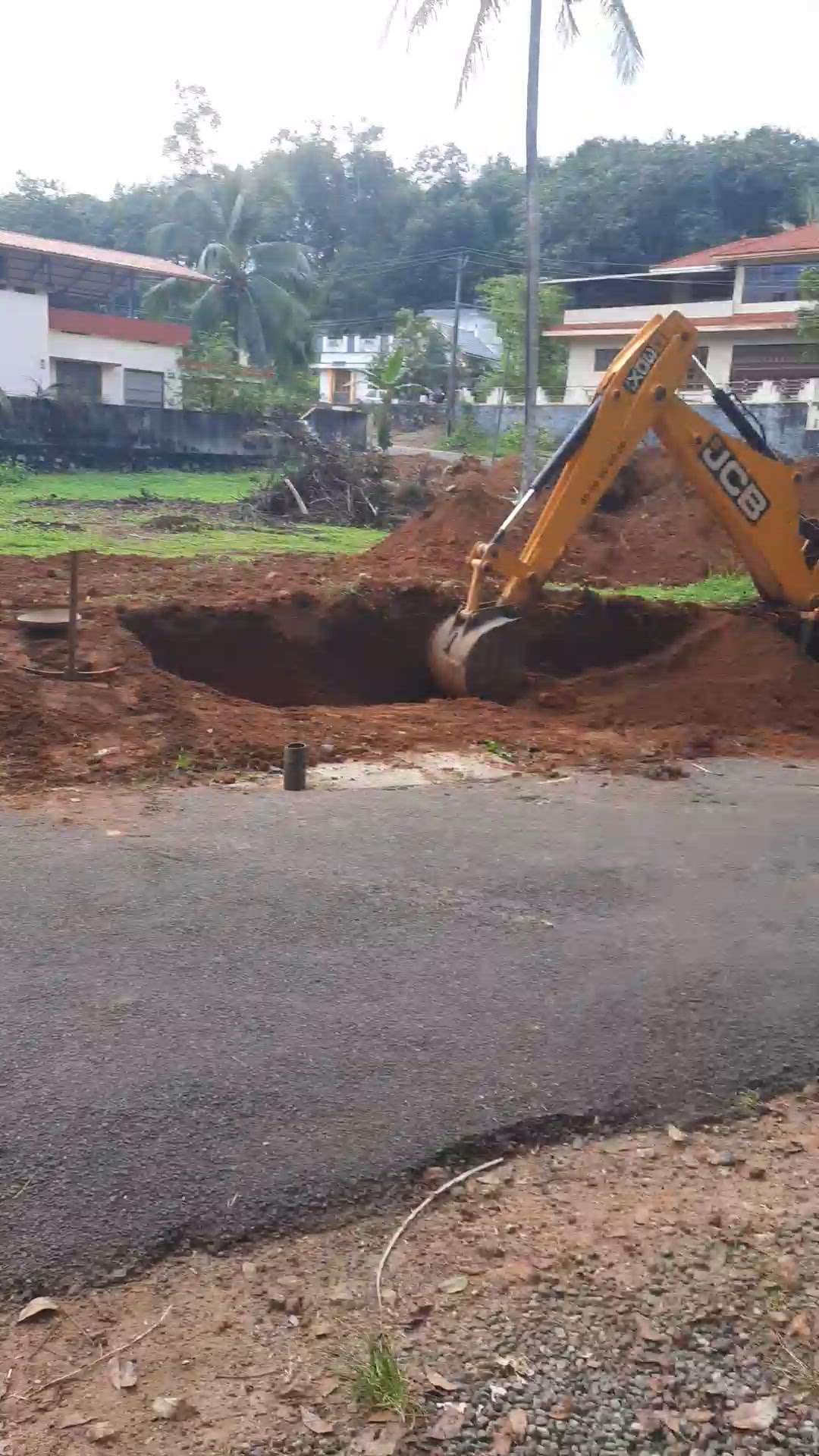 earthwork excavation for  compound wall & gate