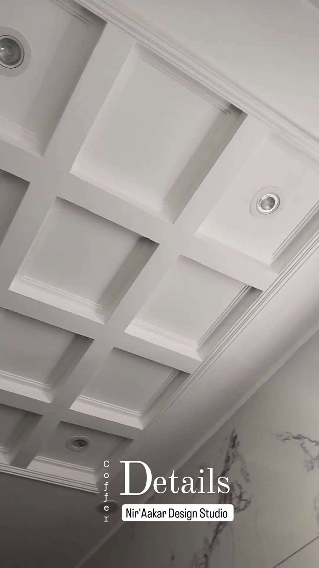 "Ceiling Deets"

Design Courtesy: Nir'Aakar Design Studio
Led by: Ar. Sarika Aggarwal

Follow us on Instagram for all new updates and queries! https://www.instagram.com/niraakar_design_studio?igsh=MTl3MTV3cDU5N2p6Ng==
.
.
.
#GridCeiling #FalseCeiling #falseceilingdesign #falseceilingideas #ceilingdesign #LUXURY_INTERIOR #InteriorDesigner #interiordesign  #trendingdesign #latestinteriordesign #foryou #exploremore