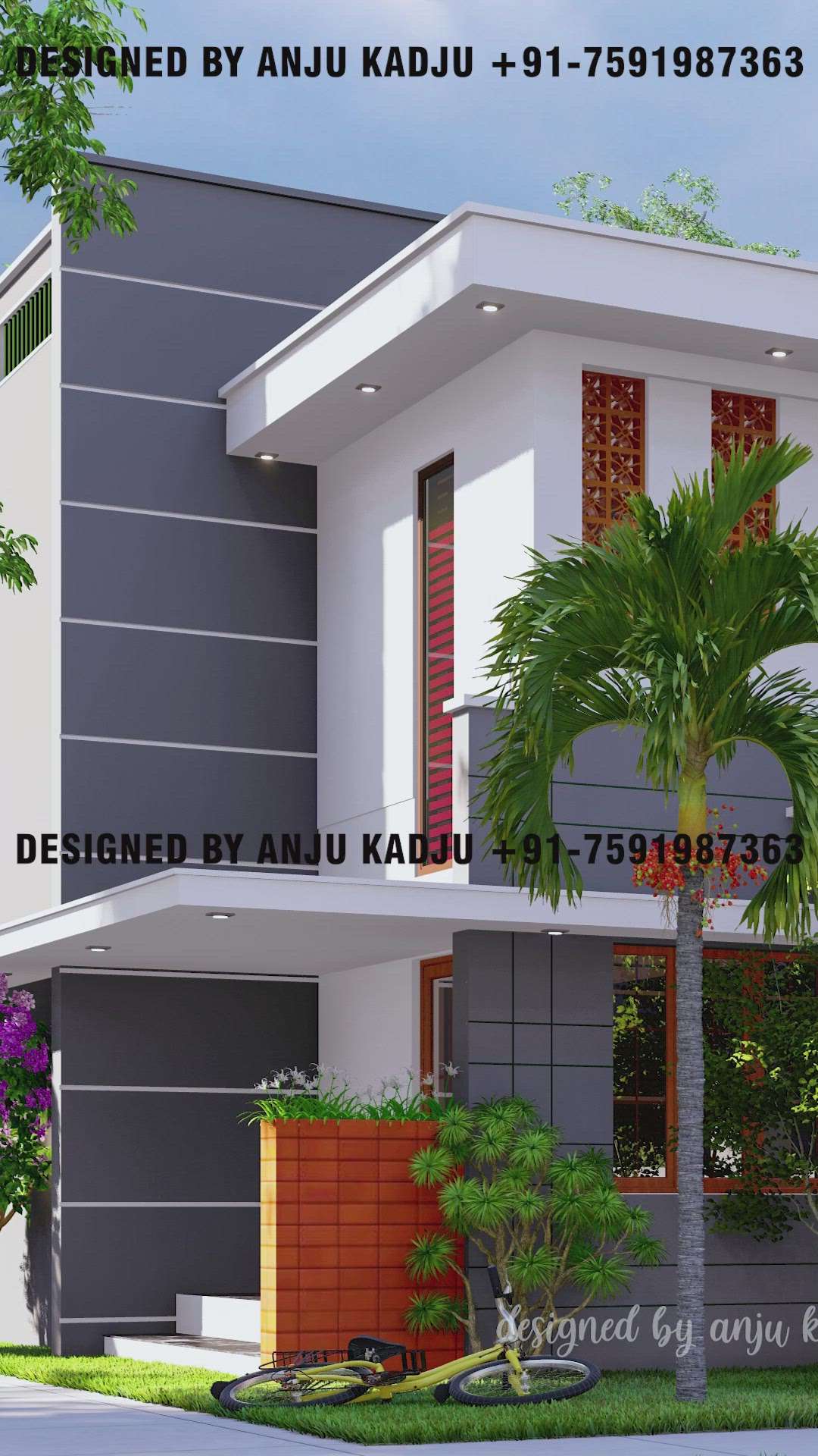 Contemporary House design kerala
3d designed by anju kadju
 #ContemporaryHouse #4BHKHouse #latest #HouseDesigns #online3dservice