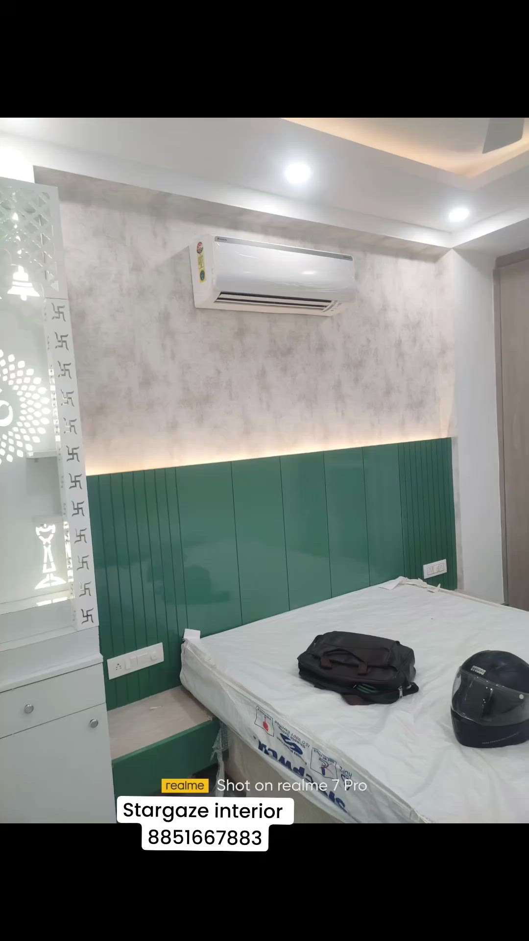 Bedroom design 
#HouseDesigns #BedroomDesigns #MasterBedroom #WallDesigns #InteriorDesigner #mandirdesign #DelhiGhaziabadNoida #InteriorDesigner #architecturedesigns #lighting