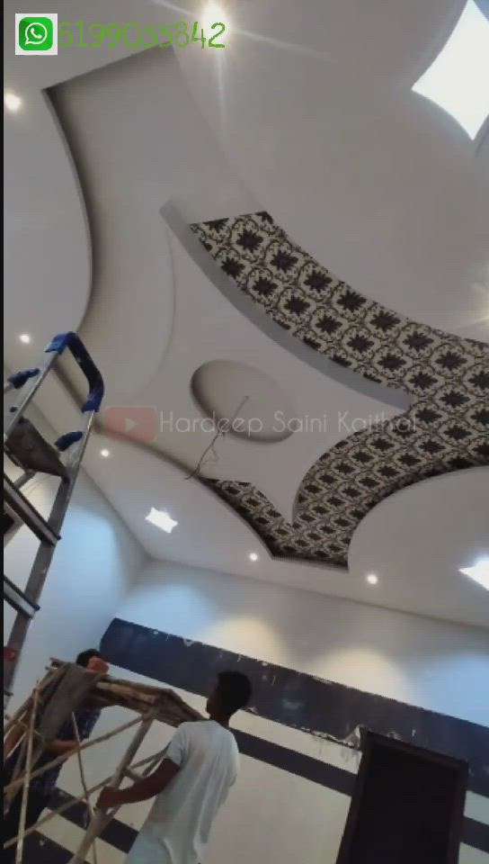 wallpaper in ceiling Design
#hardeepsainikaithal 
#kaithal 
#wallpqper