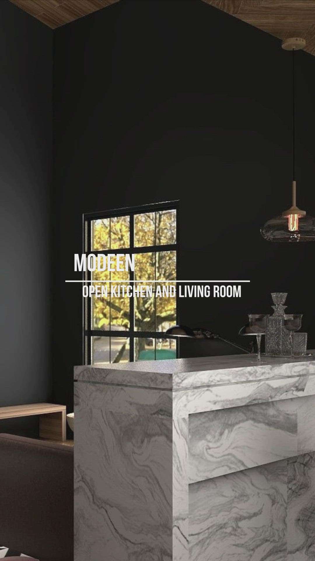 living room and kitchen  #kitchen  #LivingroomDesigns