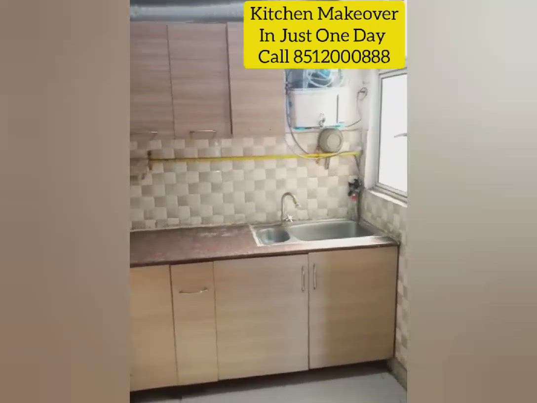 Kitchen Makeover in Just One Day. For more information please contact us at 8512000888. Thanks