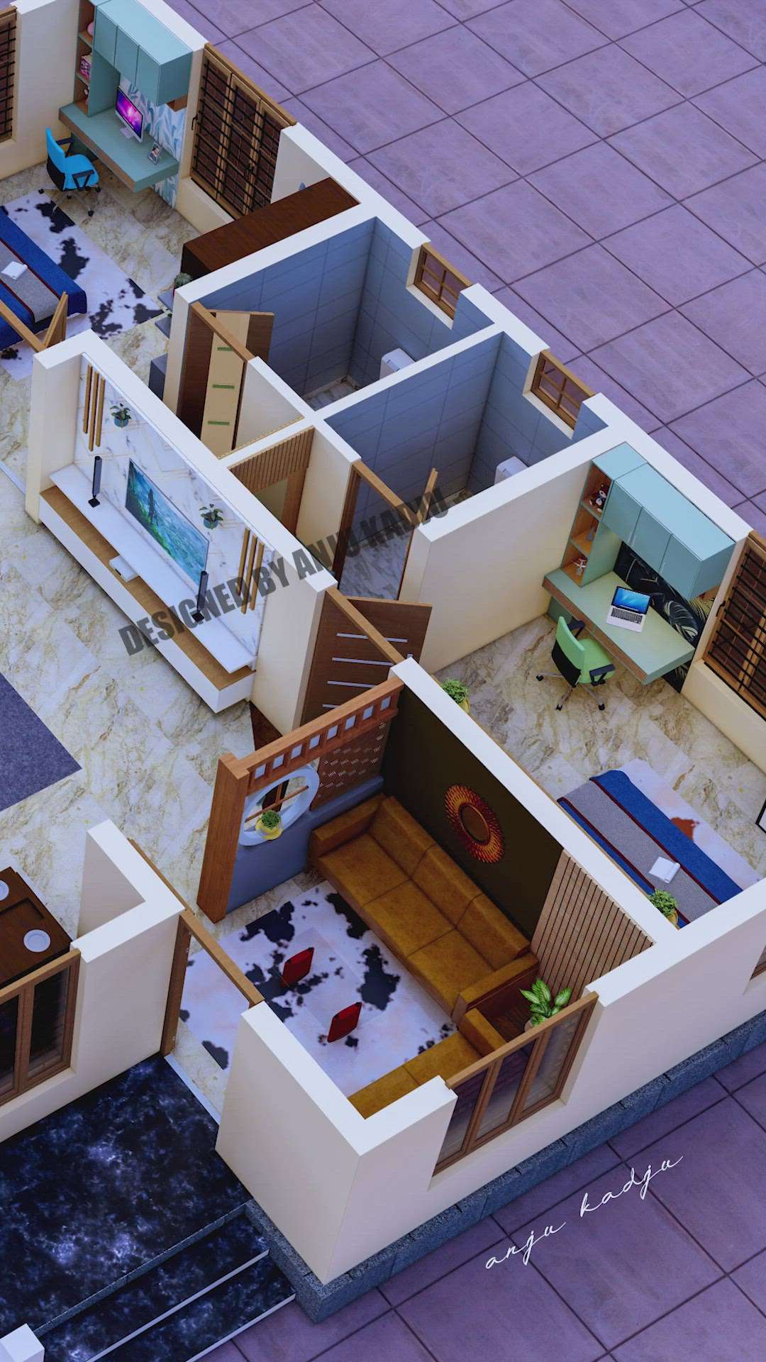 3d floor plan / 3d plan
designed by anju kadju
drop your message for more details
#3Dfloorplans #3DPlans #InteriorDesigner #keralastyle