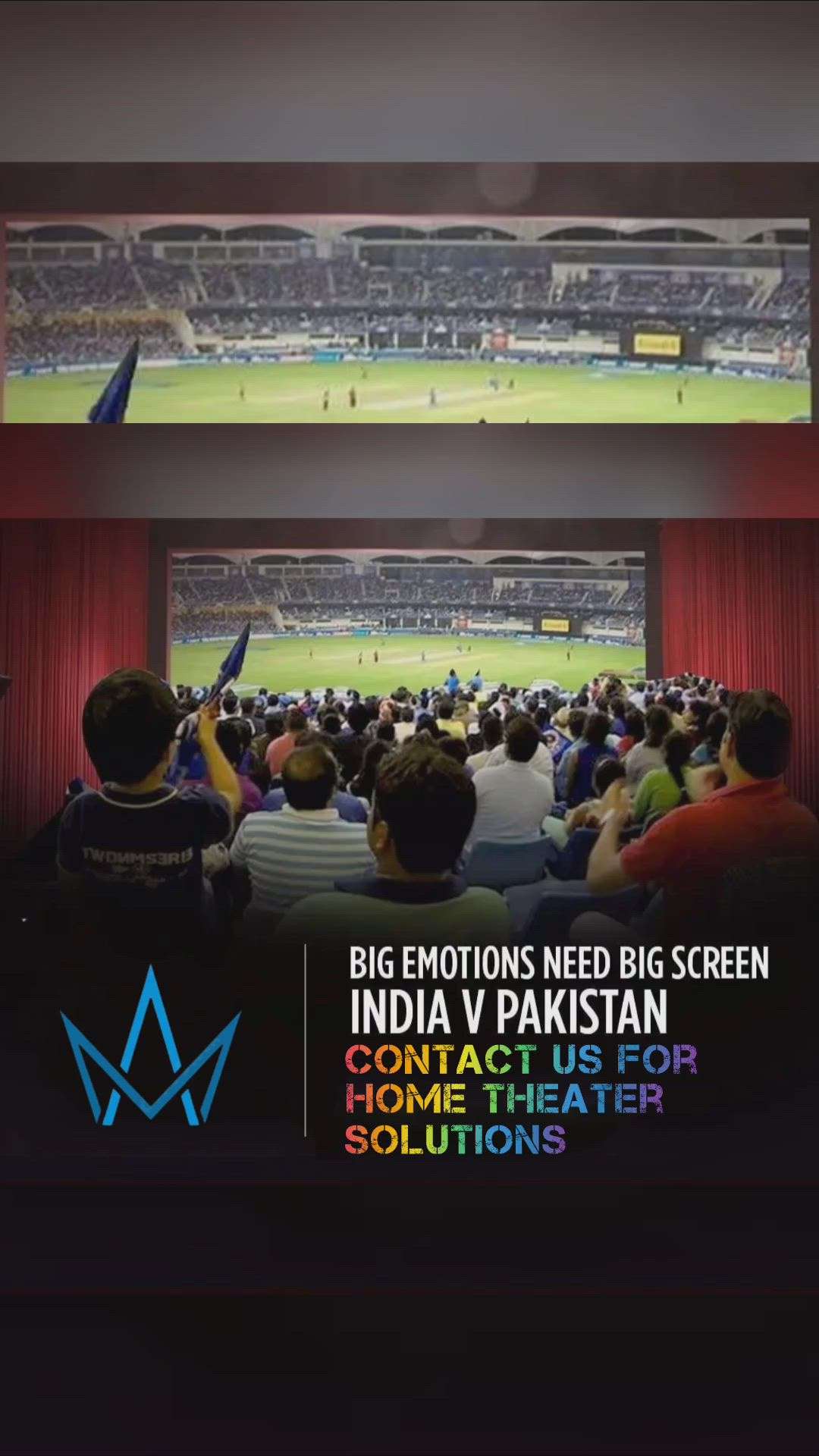 Make a pact to watch the next India Vs Pakistan on the big screen at your home. 

Watch your favorite Sport with immersive theater feel at the comfort of your home. 

Massive 150" Screen and Dolby Atoms Surround Sound with comfortable Recliners add a drink and some snacks
What more could we ask for?

Contact Us For Turnkey Home Theater Solutions 

#gameofthrones #houseofthedragon #houseofdragon #houseofthedragons #houseofdragon #gameofthronesprequel  #homeautomationsystem #smartcurtain #hometheater #hometheatre #hometheaterexperts #hometheaterdesign #homegoals #movietime  #luxuryhomes #luxurious #dreamhome #perfecthouse #smartliving #smarthome #smartblinds #dolby #dolbyatmos #projector #bigscreen #opentheatre  #indiavspakistan #indiancricketteam #indiancricket #cricket